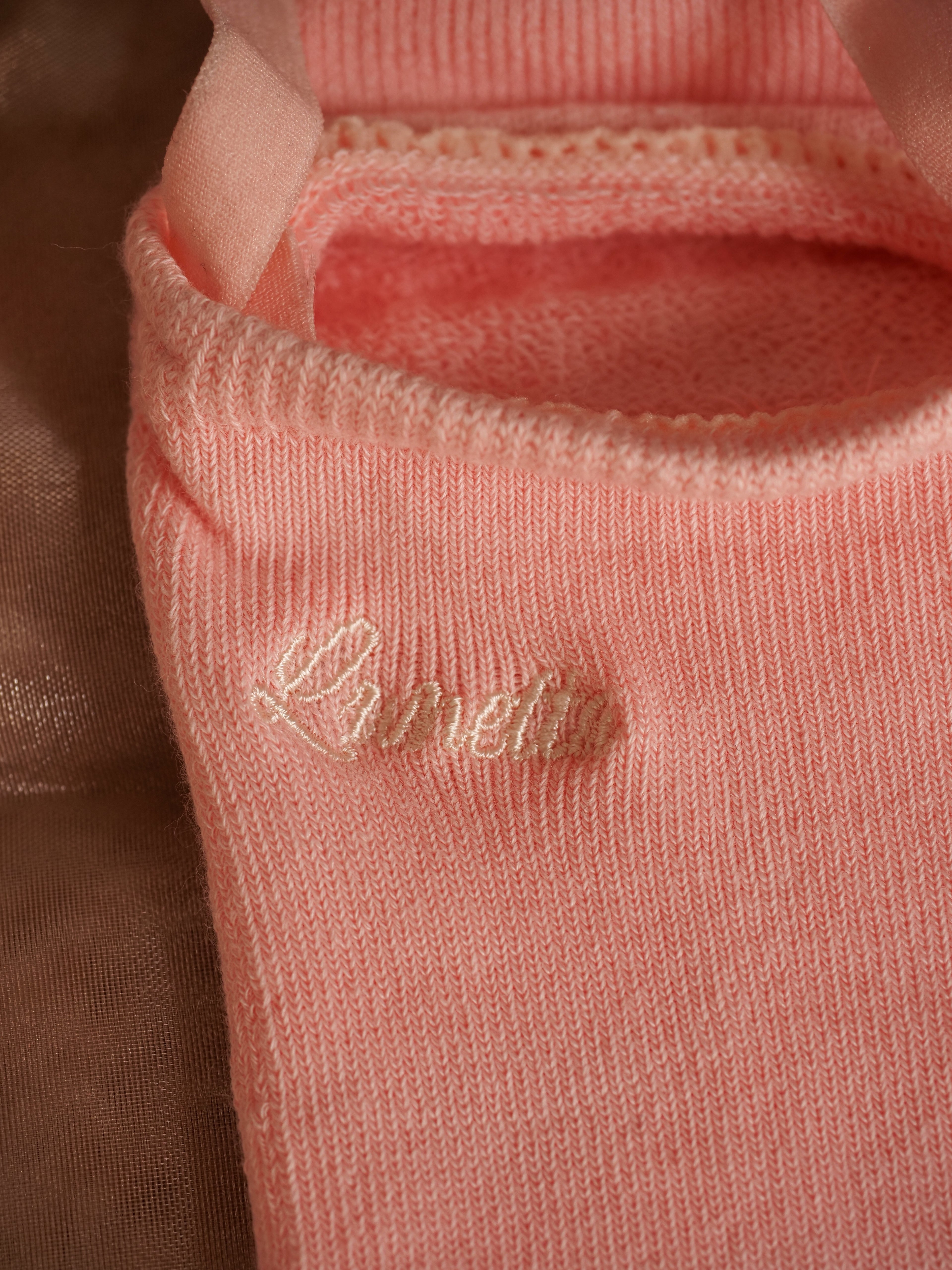 Close-up of Ballerina Core Blush grip socks