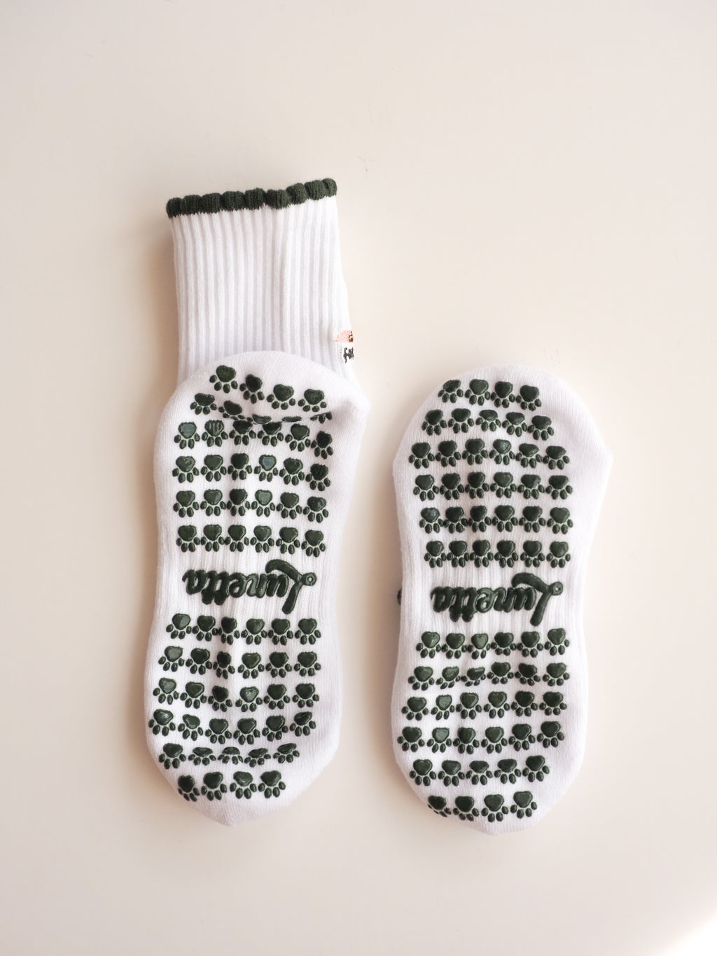 Product shot of Cat & Yoga grip socks