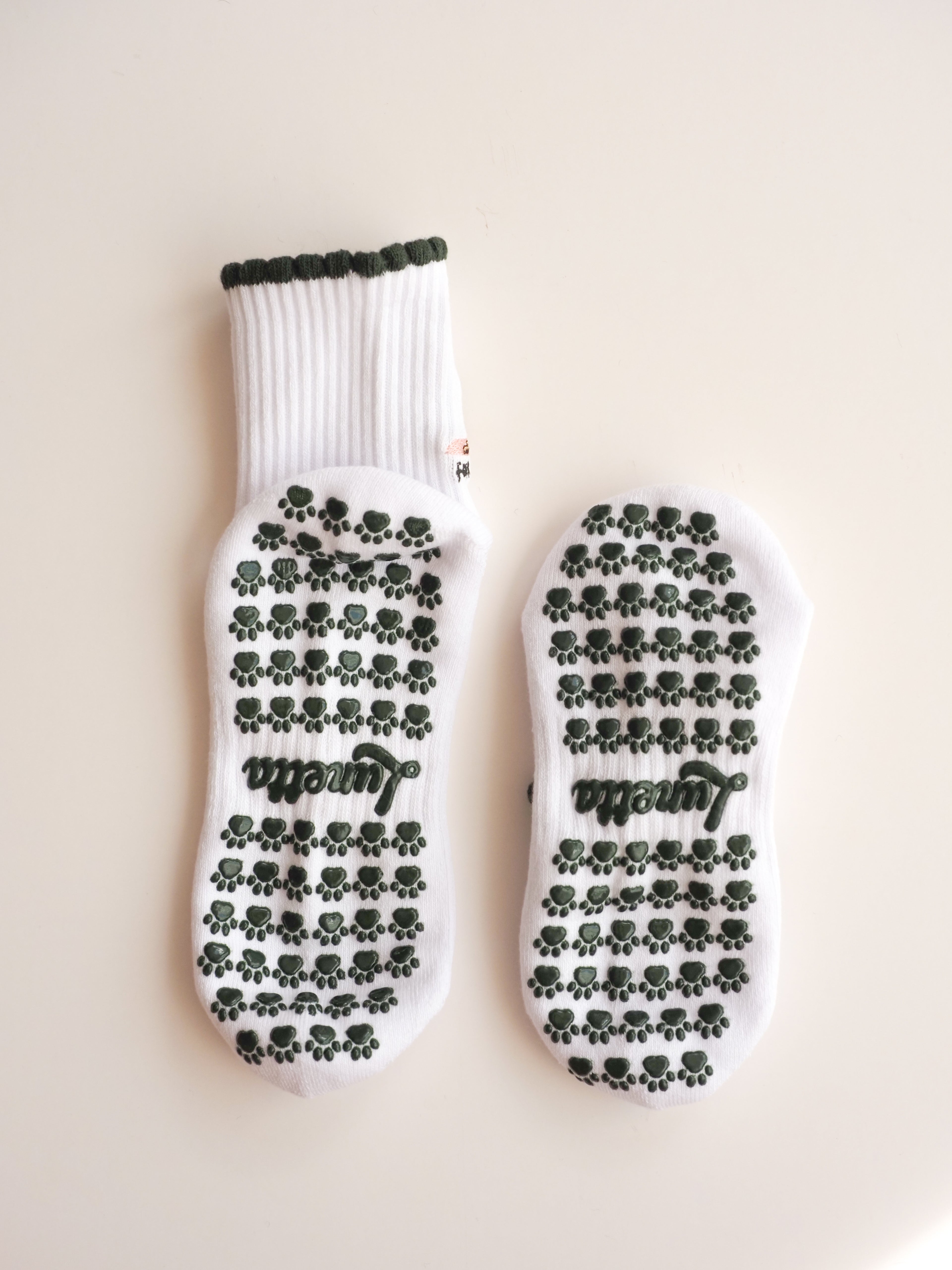Product shot of Cat & Yoga grip socks